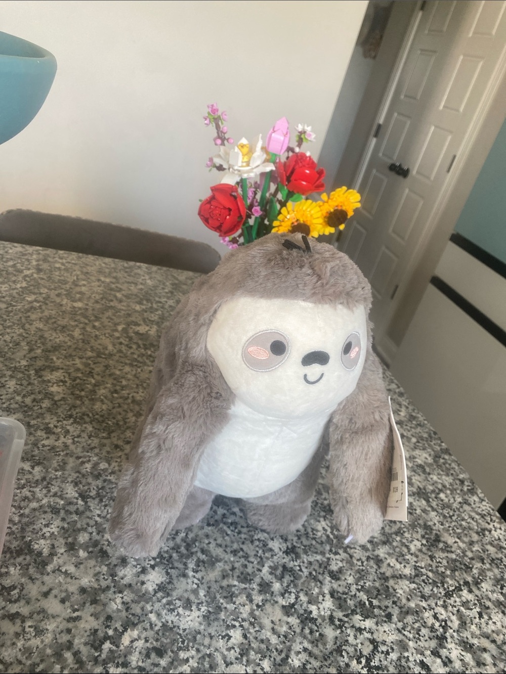 NWT SMOKO Sloth Plush With Heatable Pouch - Picture 2 of 11